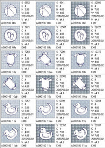 Akachan Baby Trapunto Tote and Quilt Blocks